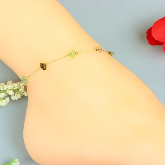 "Handmade Anklet – A Stylish Choice for Women, Thoughtful Gift Idea, EVCH1040 - Picture 3 of 9